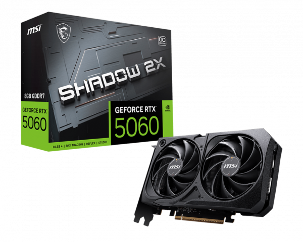 MSI RTX 5060 8GB SHADOW 2X OC