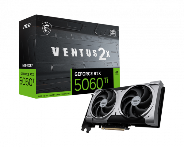 MSI RTX 5060 Ti 16G VENTUS 2X OC PLUS