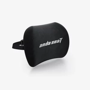 AndaSeat Novis Series Memory Foam Head Pillow with Adjustable Elastic Strap (Black Fabric)