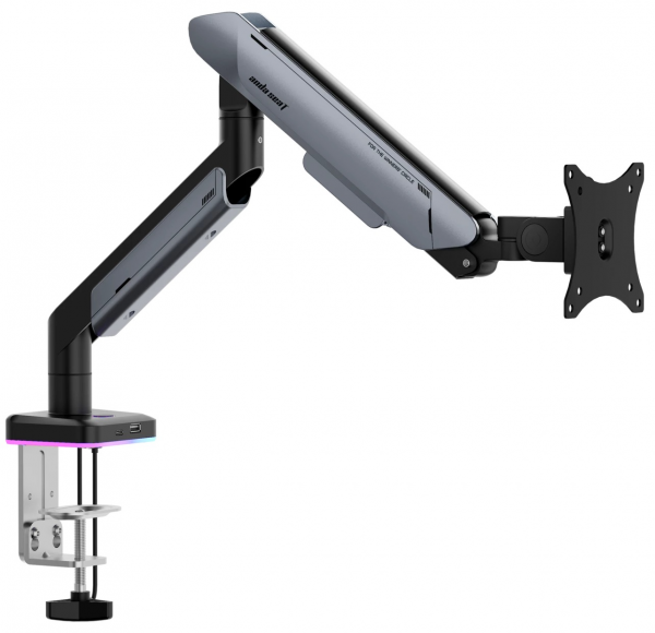 AndaSeat Stealth Pro II RGB Ergonomic Single Monitor Arm - Image 2