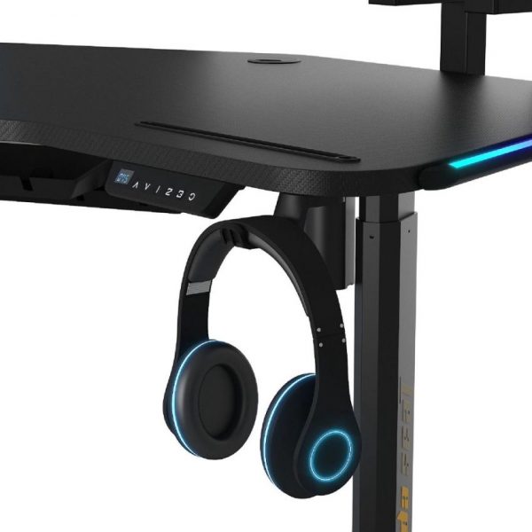AndaSeat Shadow Warrior Electric Gaming Desk RGB (Black) - Image 4
